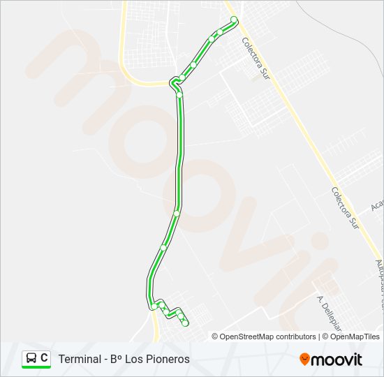 C Colectivo Line Map