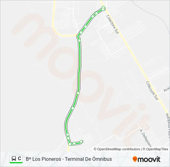 C Colectivo Line Map
