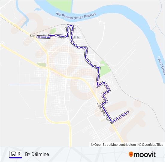 D Colectivo Line Map