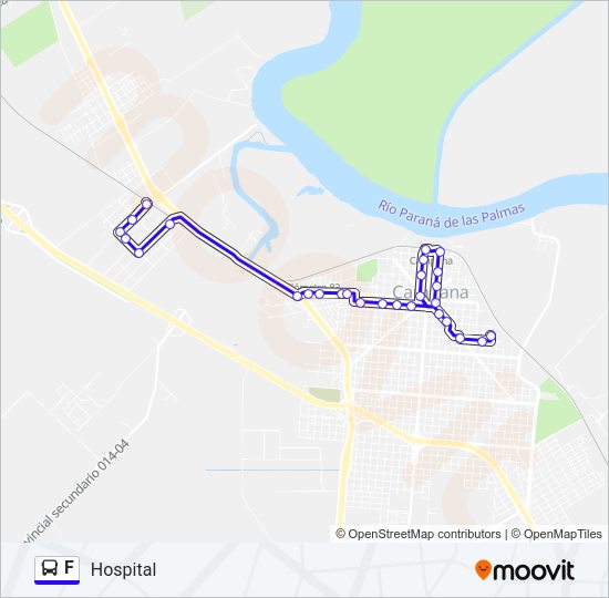 F Colectivo Line Map