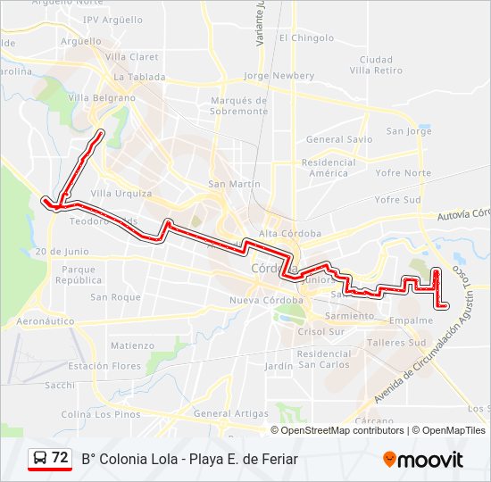 Mapa de 72 de Colectivo