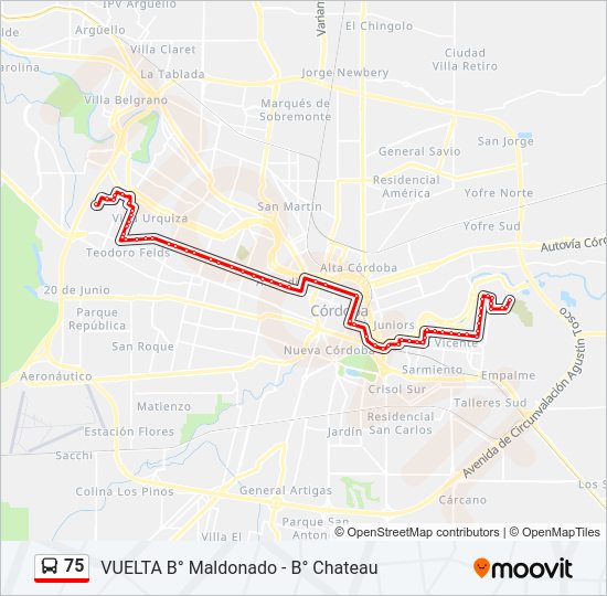 Mapa de 75 de Colectivo