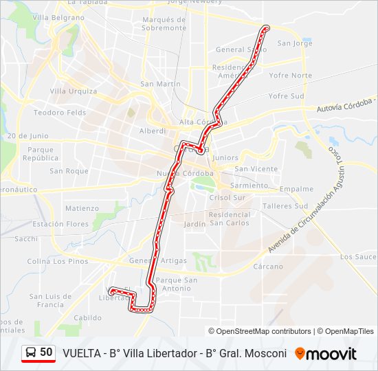 Mapa de 50 de Colectivo