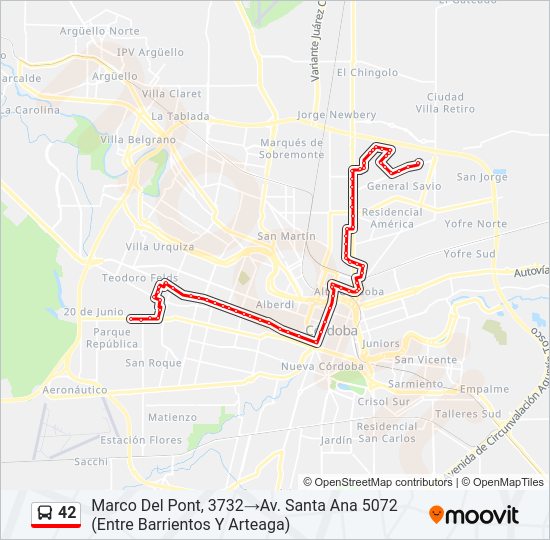 Mapa de 42 de Colectivo