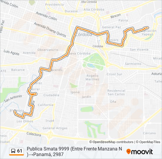 Mapa de 61 de Colectivo