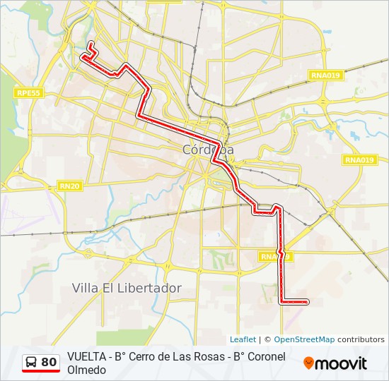 Mapa de 80 de colectivo Mapa de 80 de colectivo