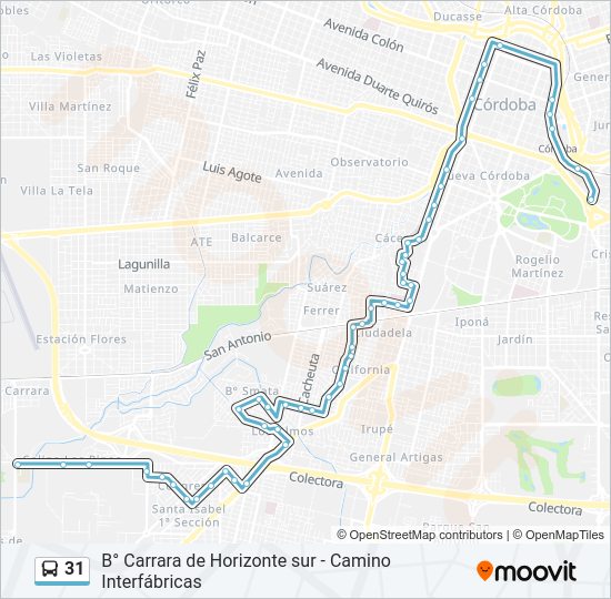 Mapa de 31 de Colectivo