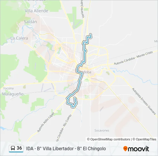 36 Colectivo Line Map