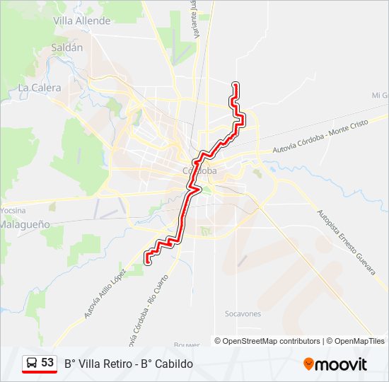 Mapa de 53 de Colectivo