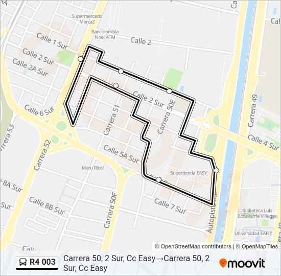 R4 003 Bus Line Map
