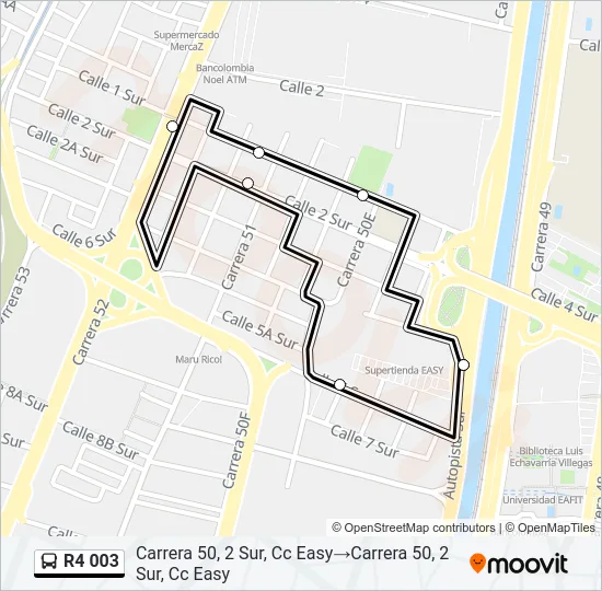 R4 003 Bus Line Map