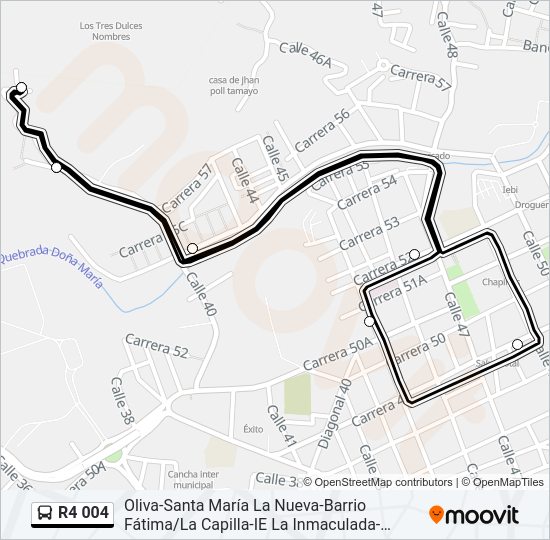R4 004 Bus Line Map