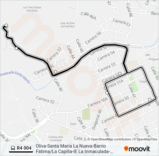 R4 004 Bus Line Map