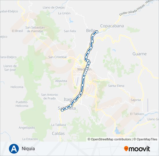 A metro Line Map