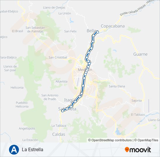 A metro Line Map