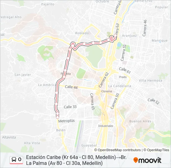 O Bus Line Map