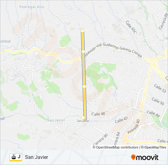 J gondola Line Map