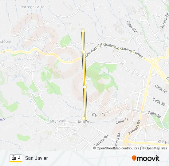 J Gondola Line Map