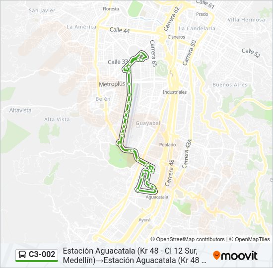 C3-002 Bus Line Map