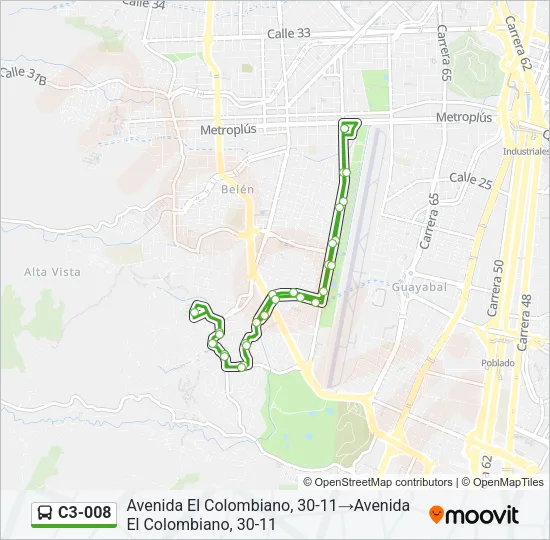 C3-008 Bus Line Map