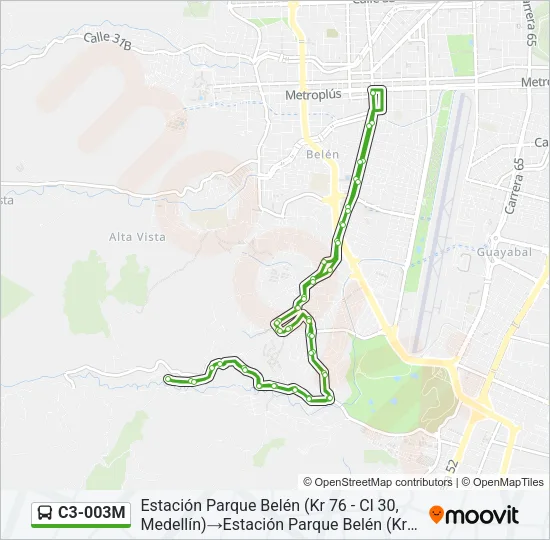 C3-003M Bus Line Map