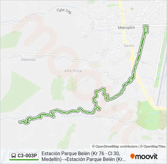 C3-003P Bus Line Map