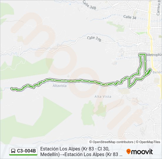 C3-004B Bus Line Map