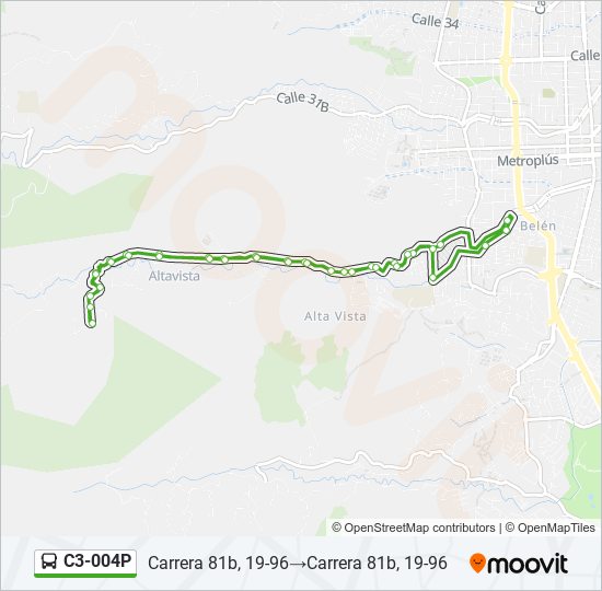 C3-004P bus Line Map