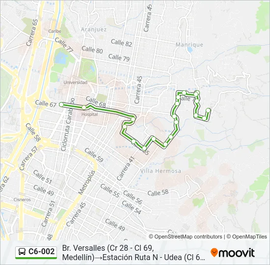 C6-002 Bus Line Map