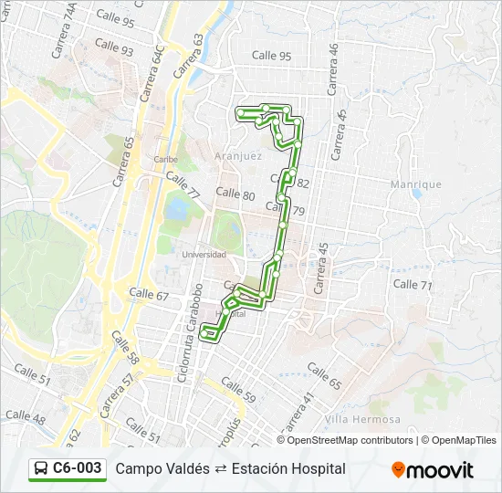 C6-003 Bus Line Map