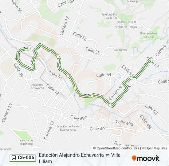 C6-006 Bus Line Map