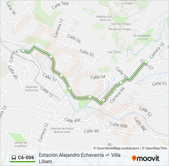 C6-006 Bus Line Map