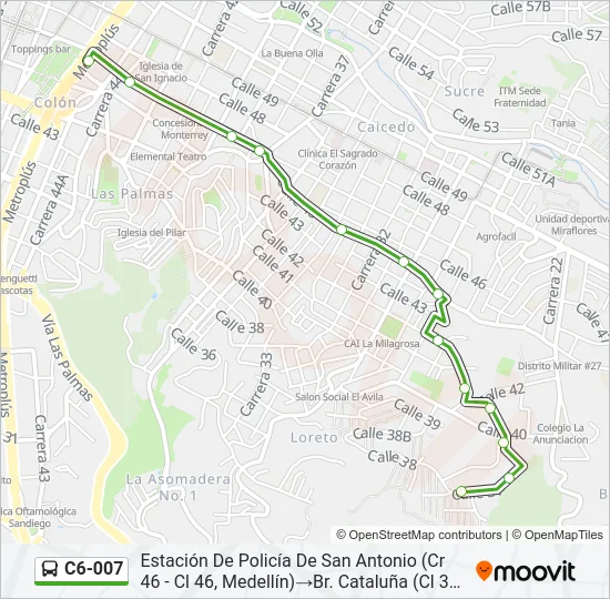 C6-007 Bus Line Map