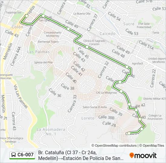C6-007 Bus Line Map