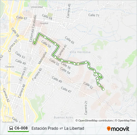 C6-008 Bus Line Map