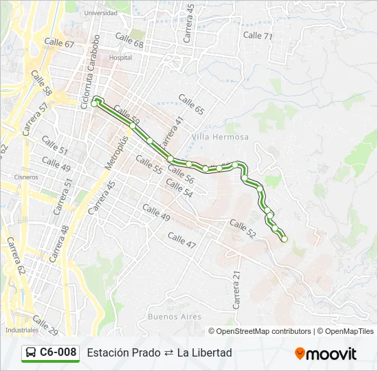 C6-008 Bus Line Map