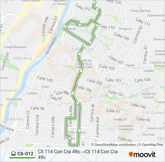 C6-012 Bus Line Map