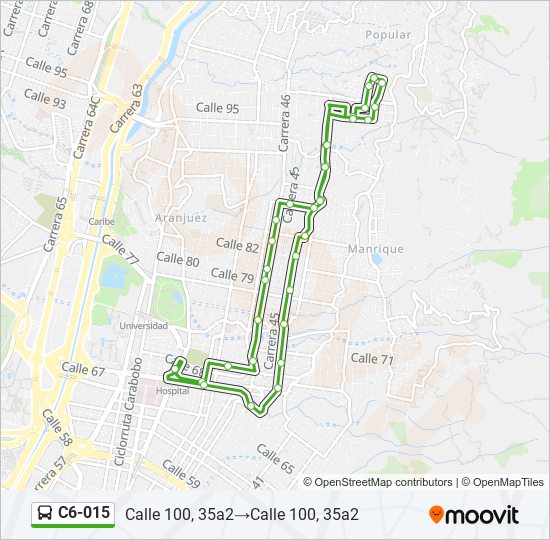 C6-015 bus Line Map