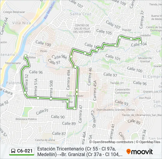 C6-021 Bus Line Map