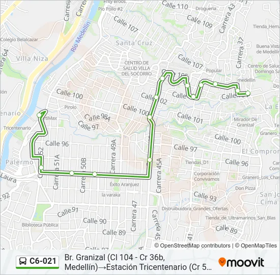 C6-021 Bus Line Map