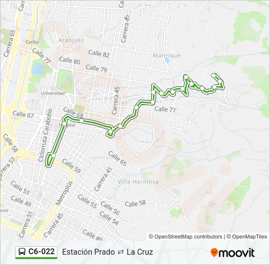 C6-022 Bus Line Map
