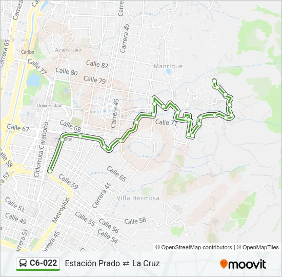 C6-022 Bus Line Map