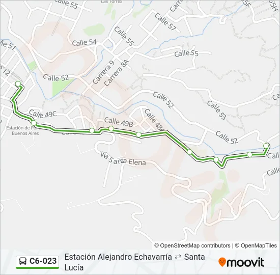 C6-023 Bus Line Map