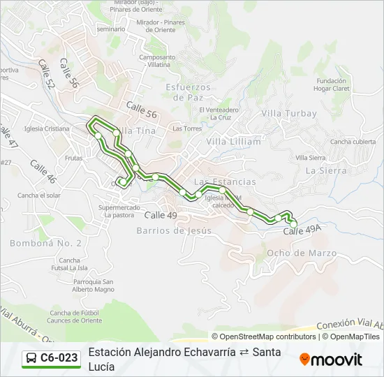C6-023 Bus Line Map