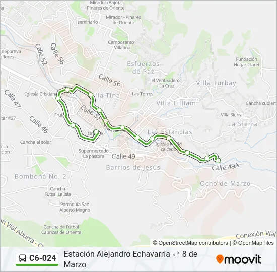C6-024 Bus Line Map