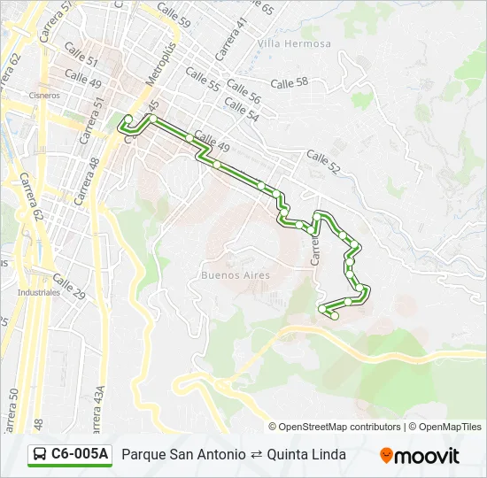 C6-005A Bus Line Map