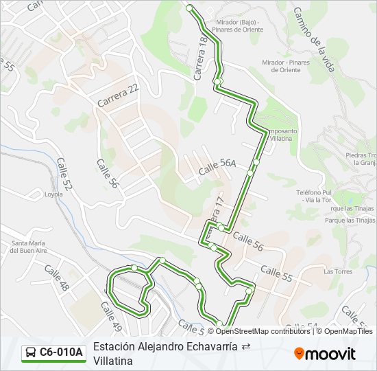 C6-010A bus Line Map