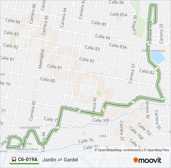 C6-019A bus Line Map
