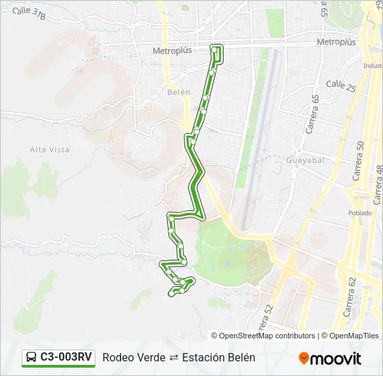 C3-003RV Bus Line Map