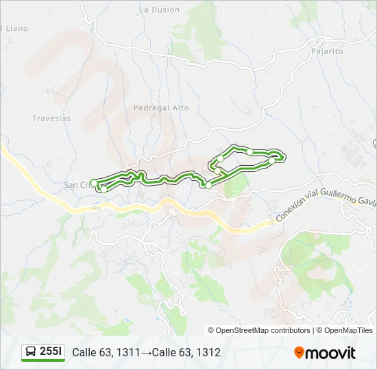 255I Bus Line Map